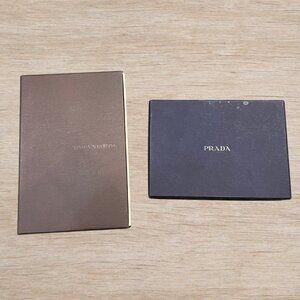 Bundle of 2 Small Designer Gift Boxes Louis Vuitton and Prada Decor Wrapping